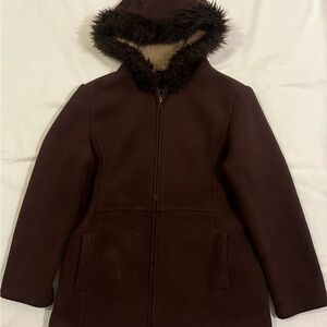 Vintage Fuda Studio Brown Faux Suede Sherpa Lined Jacket – Women’s Size M